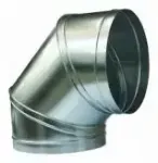 Отвод (колено) 90 из оцинковки (диаметр 80-300)