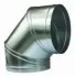 Отвод (колено) 90 из оцинковки (диаметр 80-300)