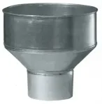 Воронка для желоба дымохода оцинкованная 120