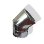 Отвод (колено) утепленный 45° нерж/нерж AISI 201