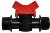 Кран с наружными резьбами 3/4" для многолетней и слепой трубки.