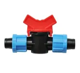 Кран проходной зажимной для капельной ленты.