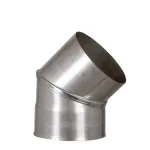 Отвод (колено) дымоходный 45° из нержавеющей стали Ø 100-500 (AISI-304)