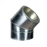 Отвод (колено) утепленное 90° нерж/оцинк AISI 430